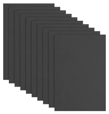 Productafbeelding van EVA-schuimvellen - 10 stuks - knutselmateriaal - zwart - 30,48 x 20,32 cm - 2 mm dik