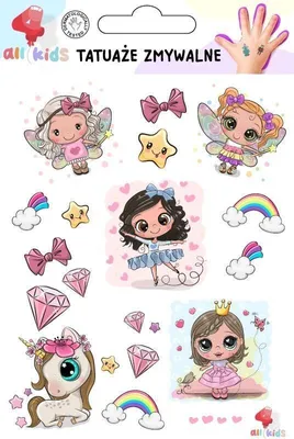 Produktbild von Abwaschbare Kindertattoos Ballett-Prinzessin