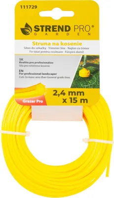Produktbild von Trimmerfaden Grazer Pro Hepta 2,4 mm, L-15 m, HEX