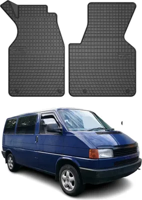 Image de OMAC Tapis de sol pour VW Transporter T4 1990-2003 Noir en caoutchouc