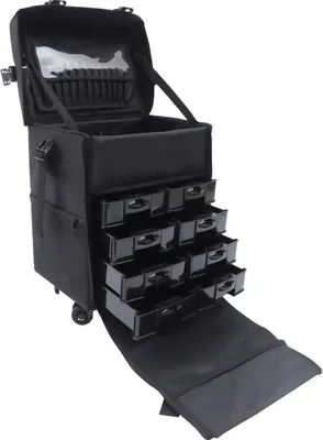 Obrázek produktu pro Kadeřnický kufřík 2 v 1 Kadeřnický kufřík Kosmetický vozík
