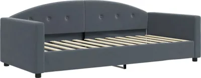 Productafbeelding van vidaXL Dagbed, donkergrijs, 90x200 cm, fluweel