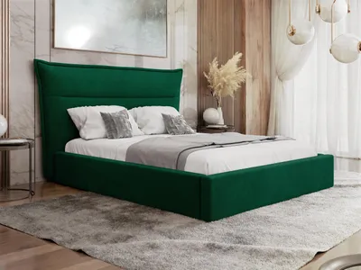 Obrázek produktu pro Manželská postel s úložným prostorem 160x200 BUNIA - zelená