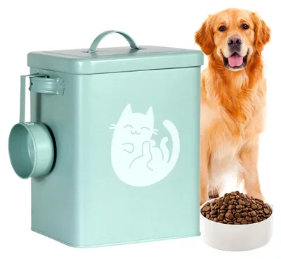 Produktbild von Hundefutterbehälter - 6 Liter luftdichter Behälter für Trockenfutter mit Messlöffel für Hunde und Katzen