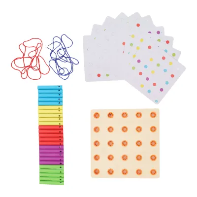 Zdjęcie produktu dla Drewniana tablica geoboard, tablica matematyczna, tablica geoboard, puzzle, graficzne zabawki edukacyjne, zabawki edukacyjne