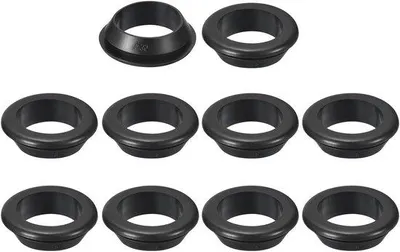 Obrázok produktu pre Čierne gumové krúžky, vnútorný priemer 30 mm, vonkajší priemer 35 mm, dvojité tesnenie, ochrana káblov