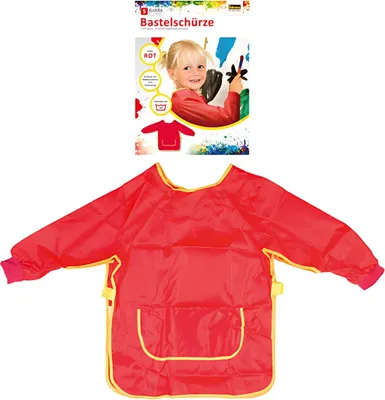 Produktbild von Happy Kidz Idena Bastelschürze rot 5-6 Jahre 21403136042