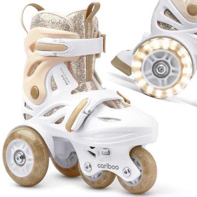 Image de Taille réglable Patins à roulettes pour enfants Inliner Cariboo Ballerina Roues LED, Image générée par une IA