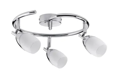 Immagine prodotto di Paulmann, plafoniera a faretti Yasmin, max. 3 x 10W, attacco G9, cromo/satinato, 230V, metallo/vetro