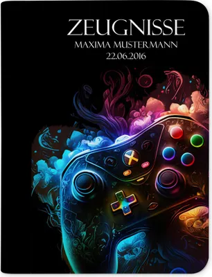 Produktbild von Zeugnismappe, Dokumentenmappe, Ordner A4, Gamer