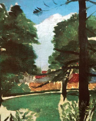 Produktbild von Henri Rousseau Kunstdruck Bild - Skizze, Im Montsouris-Park, 1894 (50 x 40 cm)