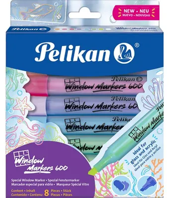 Produktbild von Pelikan Window 600 8 Marker   Kinder  One Size