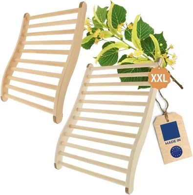 Produktbild von Hofmeister Sauna Set Rückenlehne Lindenholz Rückenstütze ergonomisch Liege