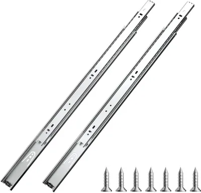 Zdjęcie produktu dla Wysokiej jakości prowadnice do szuflad 55 cm - Montaż boczny - 10 par prowadnic do szuflad - Udźwig 45 kg - Optymalna organizacja przestrzeni i opcje przechowywania