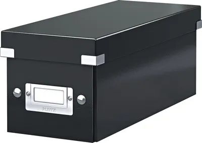 Immagine prodotto di Contenitore per CD Click & Store nero Confezione da 6