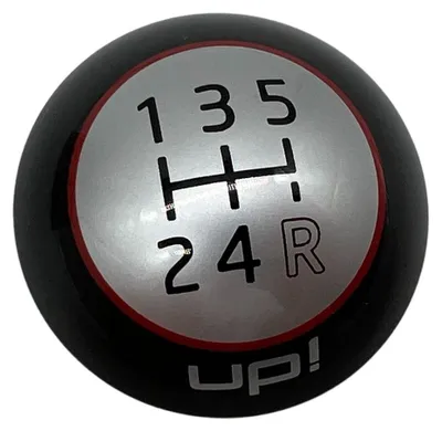 Produktbild von Original VW UP! Schalthebelplakette Schaltknauf schwarz 5 Gang