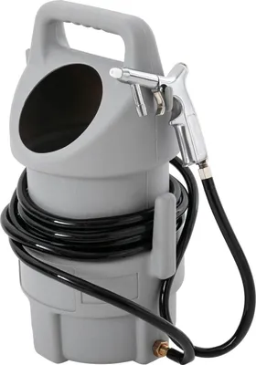 Image de Sableuse - Sableuse pneumatique mobile - Capacité : 22,7 kg - Tuyau de 4,5 m - Pistolet de sablage inclus - Kit complet - Pour compresseur
