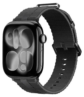 Produktbild von Strap-it Sportliches Silikon-Armband passend für Apple Watch (Series 12/11/10), (SE 3/2/1), (Series 9/8/7/6/5/4) - 38/40/41/42mm Schwarz