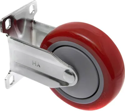 Produktbild von TOOLCRAFT TO-5137959 Bockrolle mit Anschraubplatte 100 mm polyurethan Tragfähigkeit (max.): 125 kg