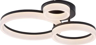 Image de Rabalux Plafonnier LED noir Amilia 510 mm 24 W CCT 71385