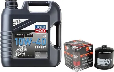 Produktbild von Wartungsset für Honda Kawasaki Suzuki Triumph 10W-40 K&N KN-204