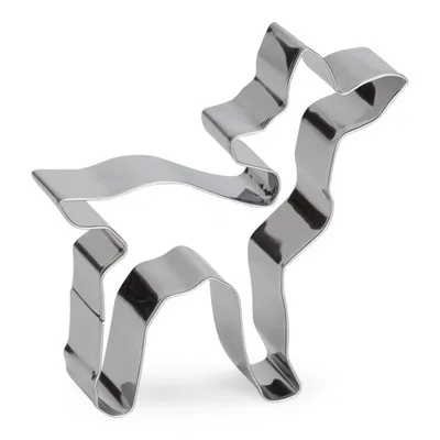 Produktbild von vorsprungsform Hirsch 10 cm rostfreier Stahl silber