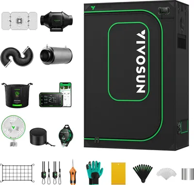 Image de VIVOSUN Smart Grow Kit120x60x180 220 Watt (Set complet)