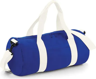 Immagine prodotto di BagBase BG140 | Borsa a botte originale / Borsa da viaggio | 50 x 25 x 25 cm - Colore: Bianco/bianco brillante - Dimensioni: 50 x 25 x 25 cm