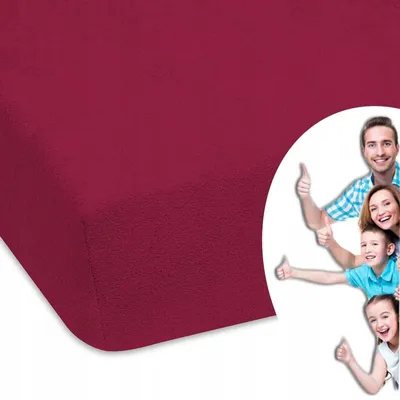 Produktbild von Designpremium Bettlaken Frottee mit Gummizug 80x200cm