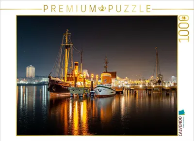 Produktbild von CALVENDO Puzzle Museumsschiff in Kiel 1000 Teile Puzzle quer | 1000 Teile Lege-Größe 64x48cm Foto-Puzzle für glückliche Stunden
