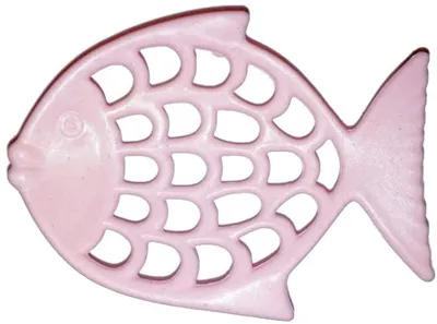 Produktbild von Einseifer - jetzt aus Flüssigholz - Seifenschale Fisch rosa Seifenablage