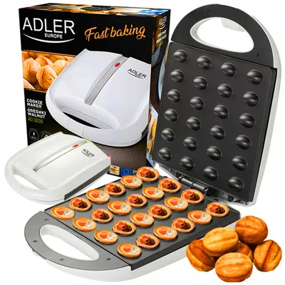 Produktbild von Nusswaffeleisen Adler 1600W 24 Stück Antihaftbeschichtung