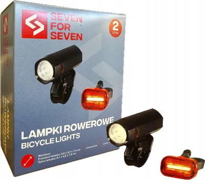 Immagine prodotto di Seven for Seven Luci per bicicletta Anteriore Posteriore 2 pezzi Universali