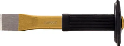 Flachmeißel mit Handschutz, oval, 250 mm, gehärtet