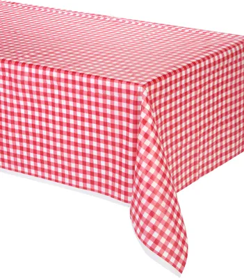 Produktbild von Tischdecke Vichy-Karo rot-weiß 137 x 274 cm - Einheitsgröße