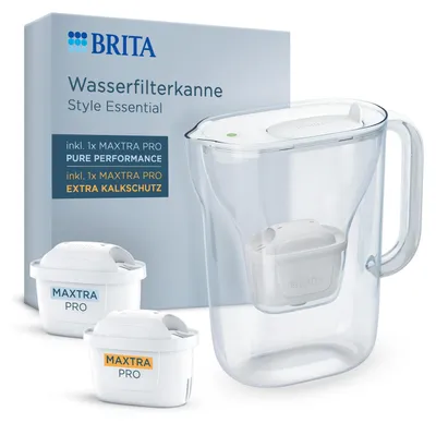 Produktbild von Brita Style Essential weiß inkl. 1 All-in-1 und 1x Extra Kalk