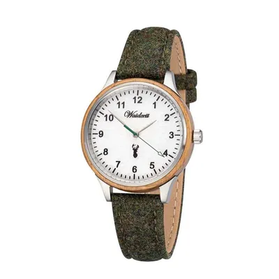 Produktbild von WAIDZEIT SK0316LOMS Damenuhr, Grüner Panther, Lodenband