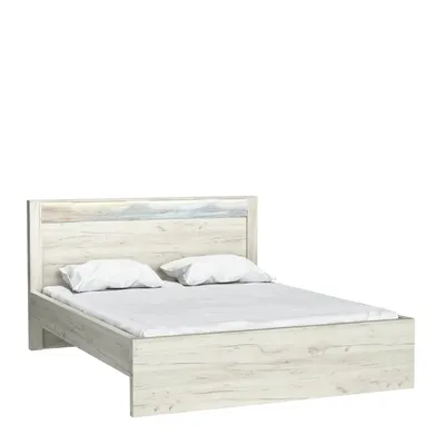 Obrázek produktu pro Manželská postel BESS - 160x200, dub kraft bílý