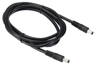 Produktbild von USB-Stromkabel, 1,5 Meter, 5,5 x 2,5 mm Stecker zu 5,5 x - 18AWG Drahtadapter-Stecker, Ladekabel - Schwarz