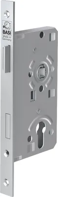 Zdjęcie produktu dla Zamek wpuszczany, zamek do drzwi pokojowych ES 924 na wkładkę bębenkową DIN lewy (55 mm x 72 mm x 235) Czoło: 20 mm - kwadratowe