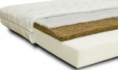 Zdjęcie produktu dla Materac do łóżeczka półkokosowy 60x120