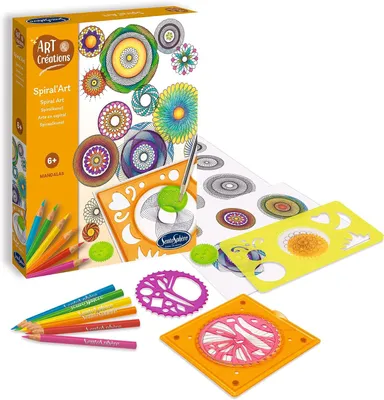 Produktbild von Bastelset "Spiralart"; Mandala, Kreativset, DIY-Projekt für Kinder und Erwachsene