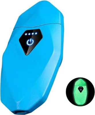 Zdjęcie produktu dla Elektryczny zapalnik plazmowy Dual-Arc, USB, niebieski, odporny na wiatr