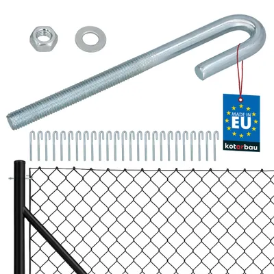 Produktbild von KOTARBAU® 25er Set Gewindespanner für Zäune M10 Spannschloss für Maschendrahtzaun offener Drahtspanner verzinkter Stahl