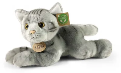 Immagine prodotto di Peluche Gatto Grigio 30 Cm Ecologico