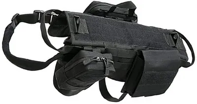 Obrázek produktu pro INF Taktický postroj pro psa - Molle vesta Černá M