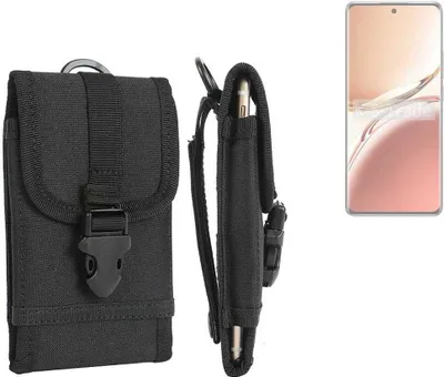 Produktbild von K-S-Trade Holster Handy Hülle kompatibel mit Oppo A3 Pro CPH2639 Holster Handytasche Gürtel Tasche Schutz Hülle Robust Outdoor schwarz