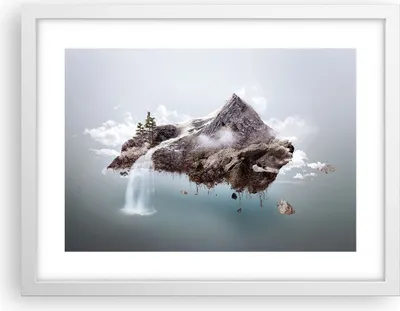 Produktbild von Gerahmtes Poster - Weißer Rahmen - Umwelt Natur - 40x30 cm - Wand Bild - Wanddeko - Wandbilder - Kunstposter - Wandposter - Bilderrahmen - Bilder - Kunstdruck - Wandbild - P2WAA40x30-3548