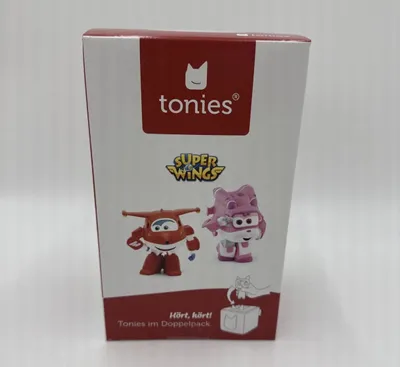 Produktbild von tonies Hörfigur Doppelpack |SUPER WINGS- Schwimmende Schweinchen & Feuer im Wald