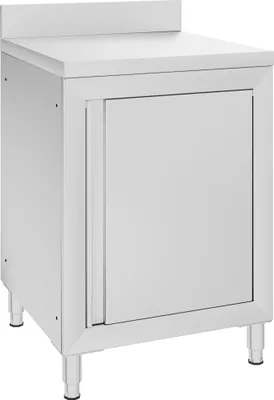 Immagine prodotto di vidaXL Tavolo da lavoro con armadio 60x60x96 cm in acciaio inox